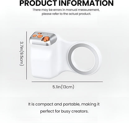 Magnetic Phone Camera Grip (foldable, Bluetooth shutter, DSLR-style handle)